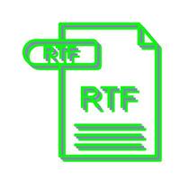 icono de vector rtf