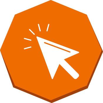 icono de vector de ratón único