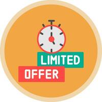 Limited Time Offer Vector Icon Design