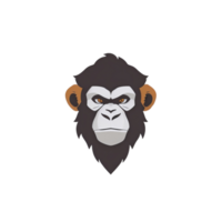 singe tête logo illustration png transparent Contexte ai génératif