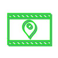 Unique Location Web Advertising Vector Icon