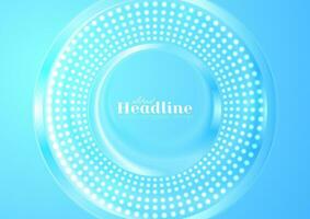 Bright blue shiny sparkling dots abstract background vector