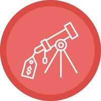 Price Tag Telescope Vector Icon Design