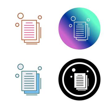 icono de vector de documento