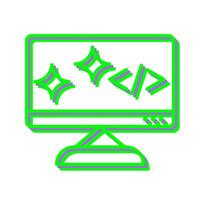 Unique Clean Code Vector Icon