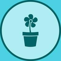 Flower Pot Vector Icon