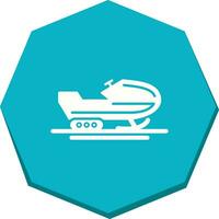 Snowmobile Vector Icon