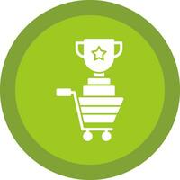 Shopping Contest Trophy Vector Icon Design