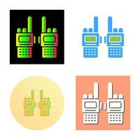 icono de vector de walkie-talkie