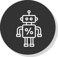 descontado robot vector icono diseño