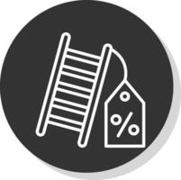 Discount Ladder Vector Icon Design