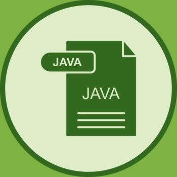 icono de vector de java