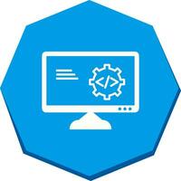 icono de vector de optimización de código único