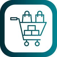 Shopping Frenzy Vector Icon Design