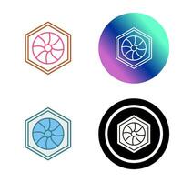 Unique Hexagonal Diaphram Vector Icon