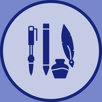 Unique Writing Equipment Vector Icon