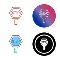 icono de vector de señal de stop