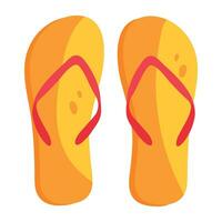 chanclas de moda vector