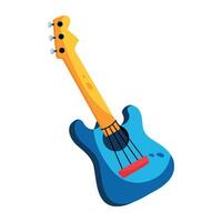 conceptos de guitarra de moda vector