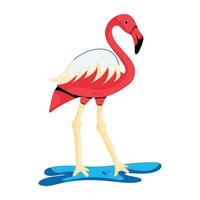 Trendy Flamingo Concepts vector