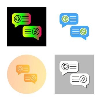 icono de vector de conversación