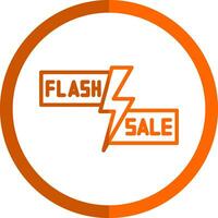 Flash Sale Lightning Vector Icon Design