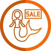 Sale Mermaid Vector Icon Design