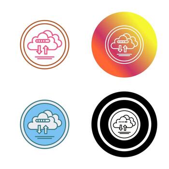 Cloud Data Vector Icon