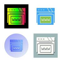 Www Vector Icon