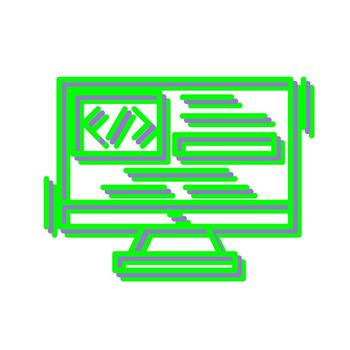 icono de vector de codificación