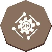 icono de vector de api