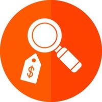 Price Magnifying Glass Vector Icon Design