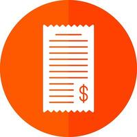 Shopping Receipt Vector Icon Design