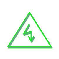 Unique Electricity Danger Vector Icon