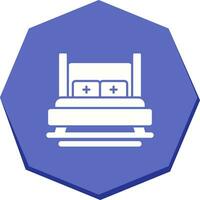 icono de vector de cama