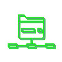 Network Folder Vector Icon