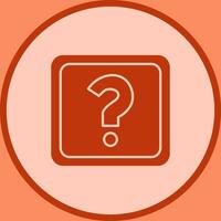 Unique Question Mark Vector Icon