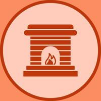 icono de vector de chimenea