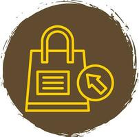 Shopping Bag with Arrow Vector Icon Design