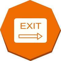 Unique Exit Vector Icon