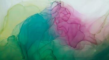 Colorful alcohol ink abstract background photo