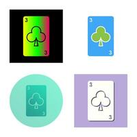 Clubs Card Vector Icon