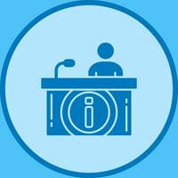 Information Desk Vector Icon