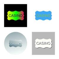 Casino Sign Vector Icon