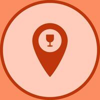 Unique Bar Location Vector Icon