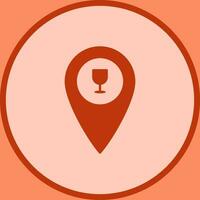 Unique Bar Location Vector Icon