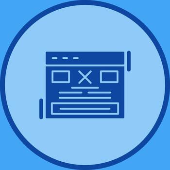 icono de vector de error