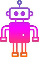 Discounted Robot Vector Icon Design