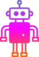 Discounted Robot Vector Icon Design