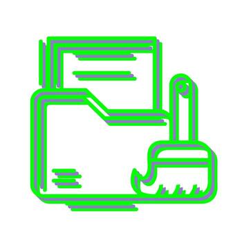 icono de vector de limpieza de datos